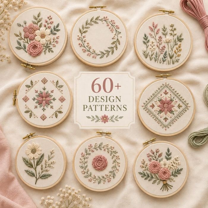 60 plus embroidery design patterns